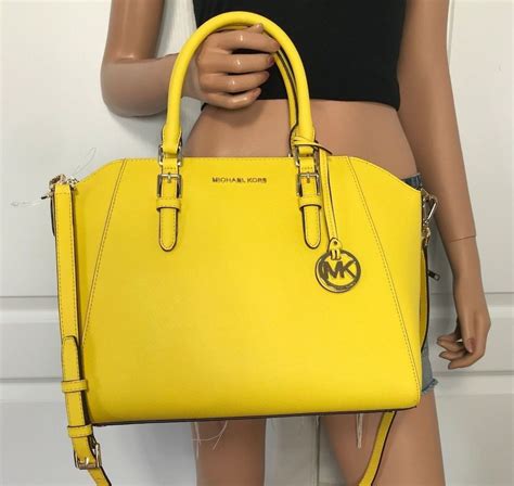 Michael Kors purses clearance yellow